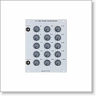 Doepfer System A-100: Module A-128 - Fixed filter bank, made up of 15 parallel band pass filters, all with fixed middle frequencies and bandwidth. * (19 Slides)
