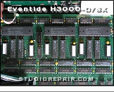 Eventide H3000-D/SX - Signal Processors * Three Texas Instruments TMS320C10 DSPs. Each one correspond to a so called PEL (Processing ELement) of the H3000 design.