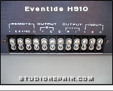 Eventide H 910 - I/O Contacts * &hellip;