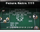 Future Retro 777 - Circuitry * Design by: Jered Flickinger © 2000 - PCB 550-001 REV E