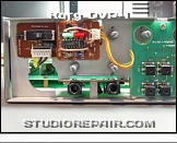 Korg DVP-1 - Front Panel * PCB KLM-1006  Attenuator Board / KLM-1004 VU Meter Board / KLM-1008 Front Jack Board / KLM-1005 Panel Board