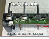 Korg EX-800 - Modification * Mounting the Pots for the Mods…