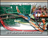 Korg MS-20 - Opened * PCB KLM-127G (New Production) - PSU Section