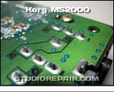 Korg MS2000 - Circuit Board * Broken Soldering Points