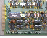 Lexicon 224 - D/A Converter * AOUT card - Analog output circuitry featuring a Burr Brown DAC80-CBI-V converter.