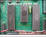 Lexicon PCM 70 - Master CPU * Z80 CPU, 6402 UART, RAM
