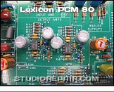 Lexicon PCM 80 - Analog Circuitry * …