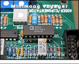 Moog Minimoog Voyager - Analog Circuitry * Analog PCB # 11-404P - Analog Devices MAT04 Matched Quad Monolithic NPN Transistor