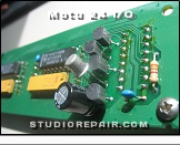 Motu 24 I/O - Replaced Transistor * Substituting a PN2222A with a 2N2222A to fix a matrix driver issue