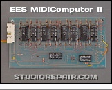 EES MIDIComputer II - Circuit Board * 8&times;8 Multiplex Interface Board - Component Side
