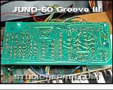 Roland Juno-60 - Groove MIDI Kit * Circuit Board - November 1985 - Soldering Side