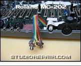Roland MC-202 - CV/Gate Modification * The jacks are soldered.