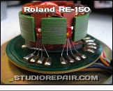 Roland RE-150 - Drive Motor * Coil of the DC brushless drive motor with Hall sensors