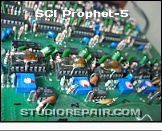 Sequential Circuits Prophet-5 - SSM2030 VCOs * SCI Model 1000 Rev 2.0: SSM2030 VCOs with Tempco Resistors (Tel Labs Q81) Soldered Piggyback