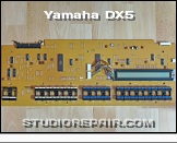 Yamaha DX5 - Panel Board * PCB CPC - Control Panel Center