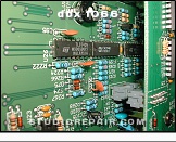 dbx 1066 - Circuitry * The compression circuitry consists amongst others of two STMicroelectronics TL074C quad JFET operational amplifiers and a Harris/Intersil CA3046 monolithic NPN transistor array